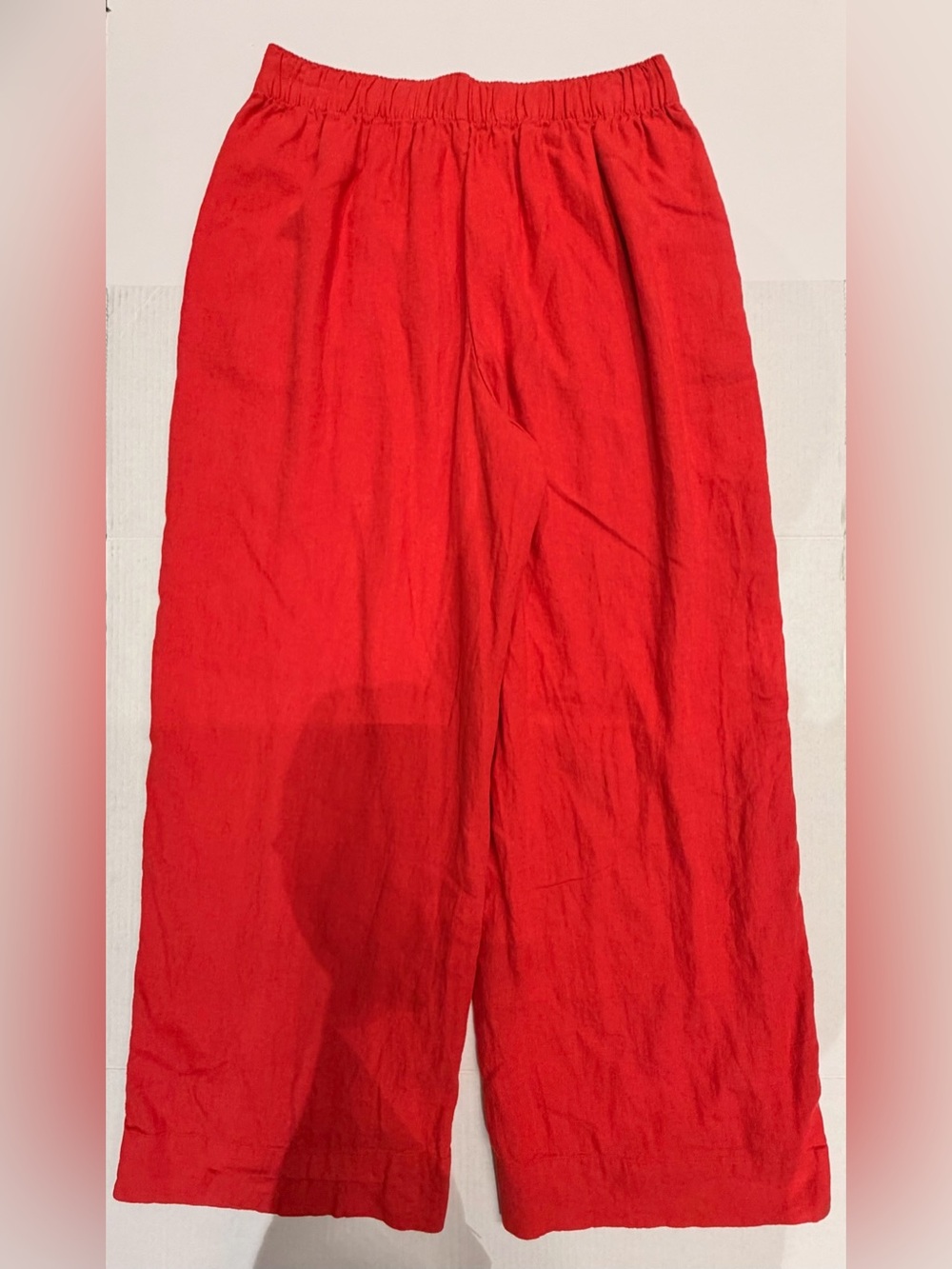 🌻ABERCROMBIE & FITCH Red Elastic-Waist Lined Pants - Picture 4 of 13